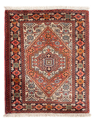 Tapis persan - Nomadic - 68 x 54 cm - rouge