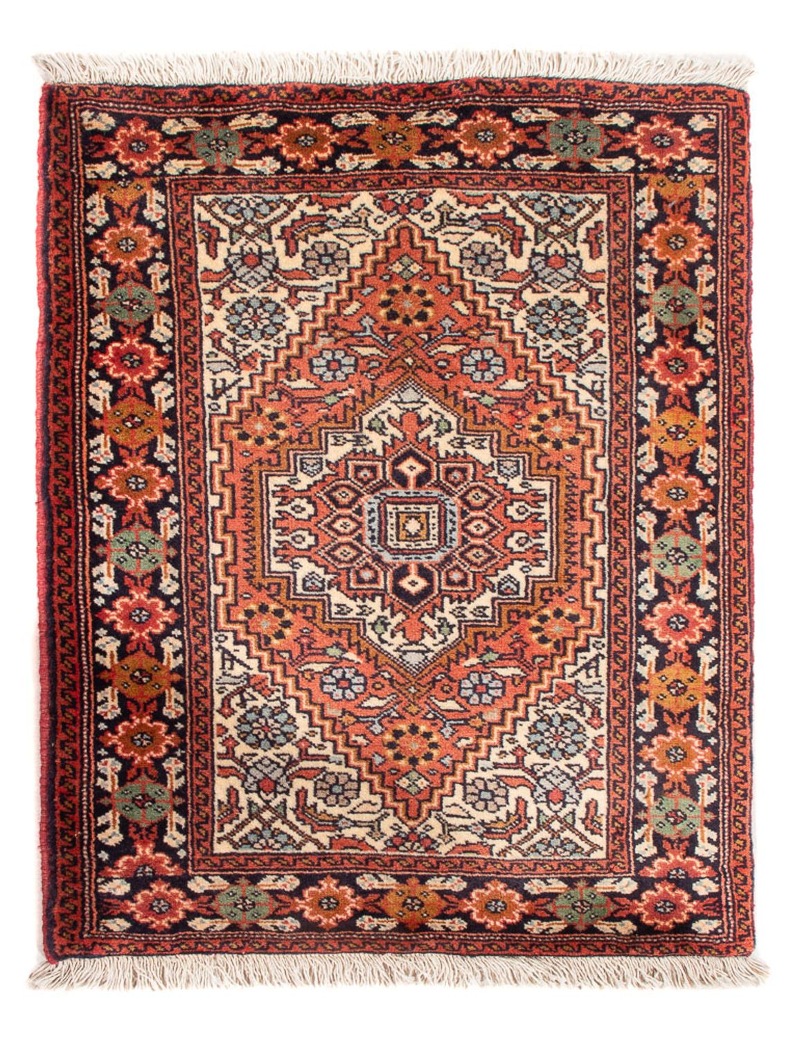 Tapis persan - Nomadic - 68 x 54 cm - rouge
