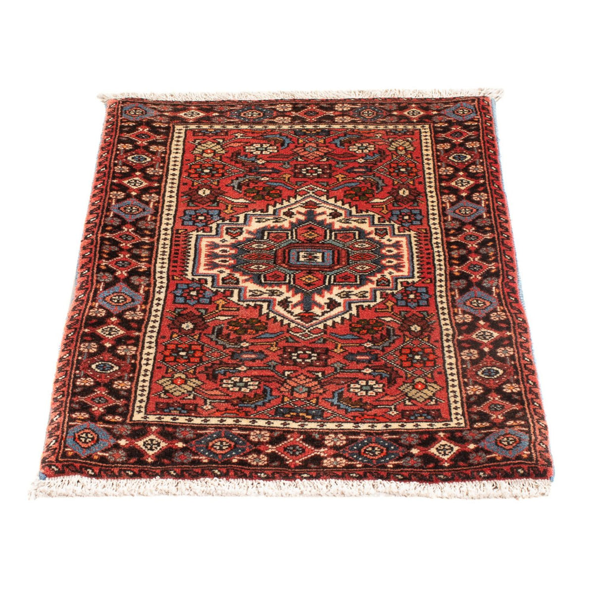 Tapis persan - Nomadic - 72 x 48 cm - rouge