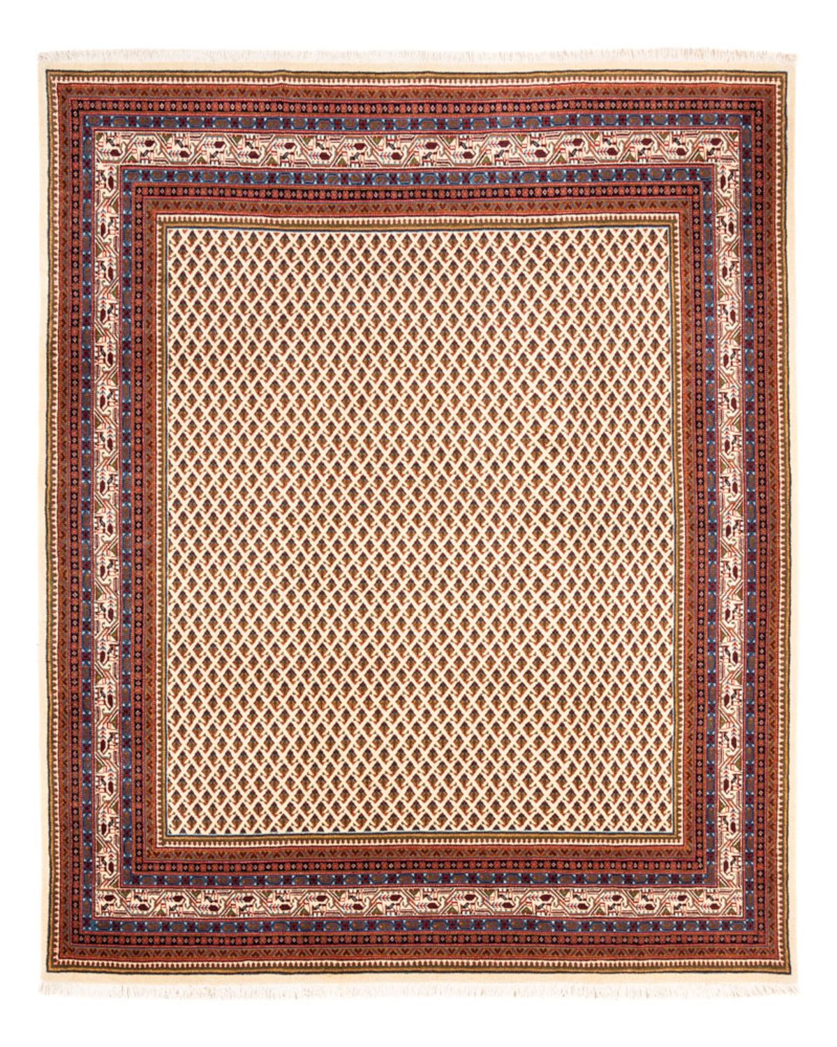 Tapis persan - Mir - 254 x 210 cm - beige clair