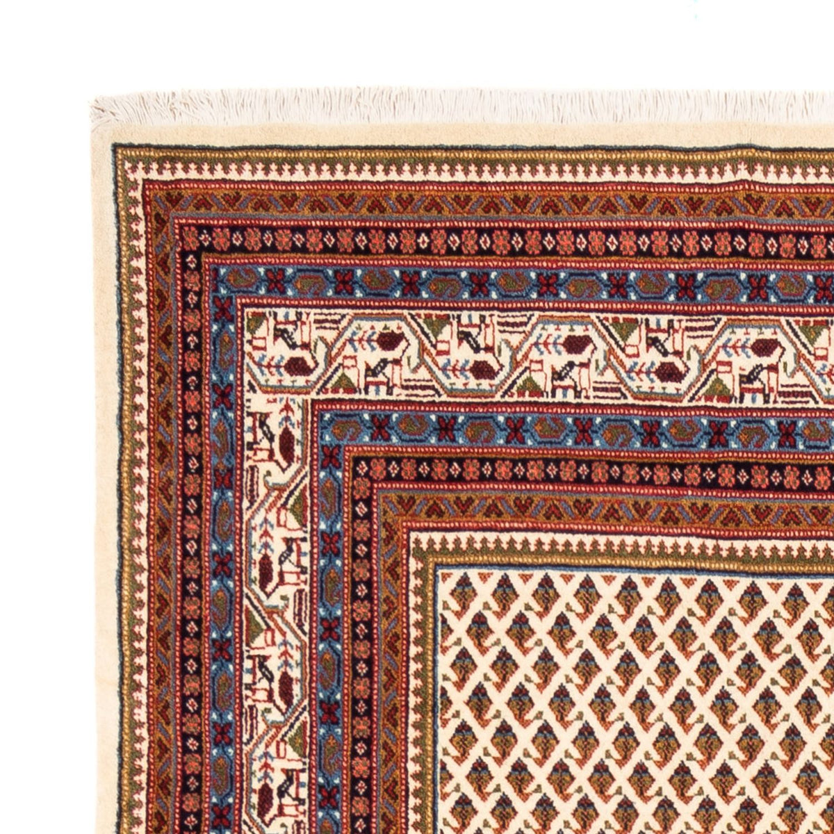 Tapis persan - Mir - 254 x 210 cm - beige clair