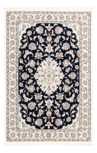 Tapis persan - Nain - Premium - 157 x 108 cm - bleu foncé