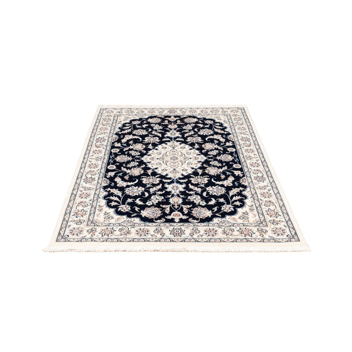 Tapis persan - Nain - Premium - 157 x 108 cm - bleu foncé
