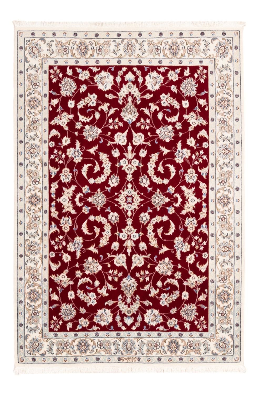 Tapis persan - Nain - Premium - 152 x 108 cm - rouge