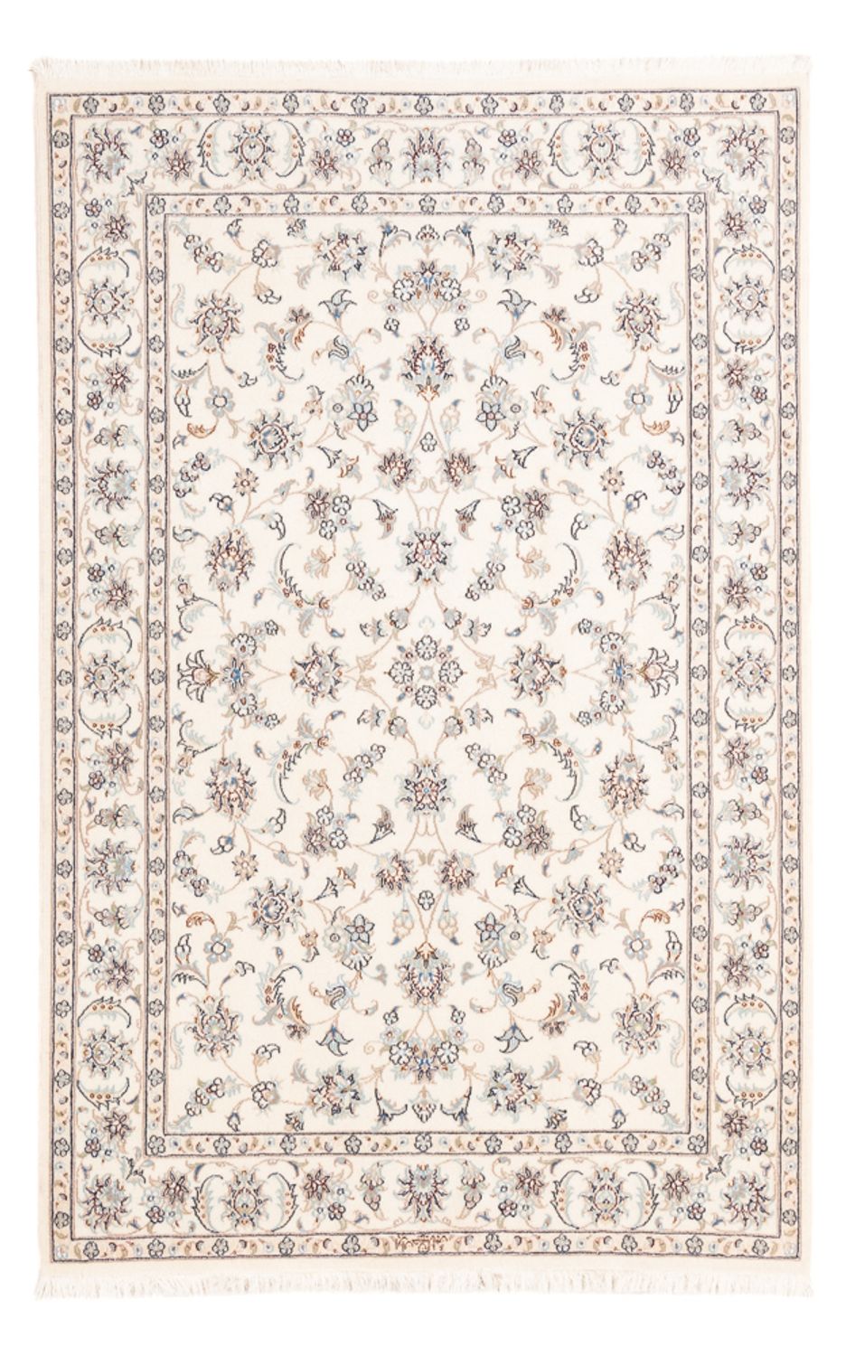 Tapis persan - Nain - Premium - 178 x 120 cm - crème