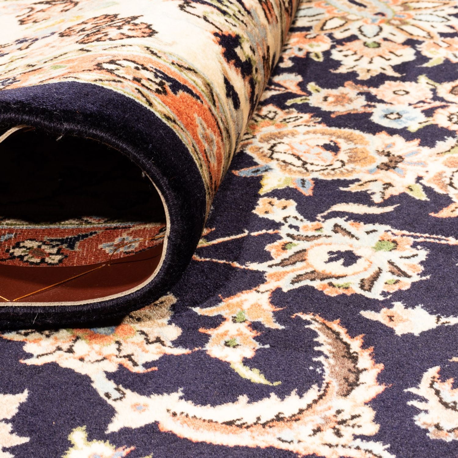 Tapis persan - Classique - 300 x 197 cm - bleu foncé