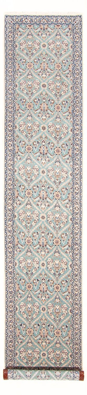 Tapis de couloir Tapis persan - Nain - Premium - 375 x 75 cm - beige