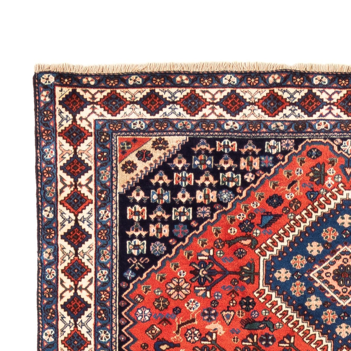 Tapis de couloir Tapis persan - Nomadic - 250 x 148 cm - rouge
