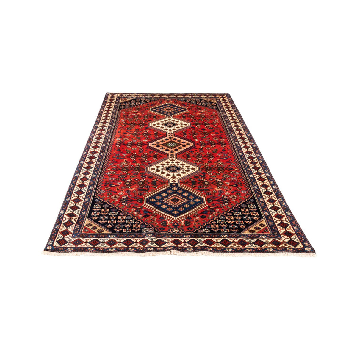 Tapis de couloir Tapis persan - Nomadic - 250 x 148 cm - rouge
