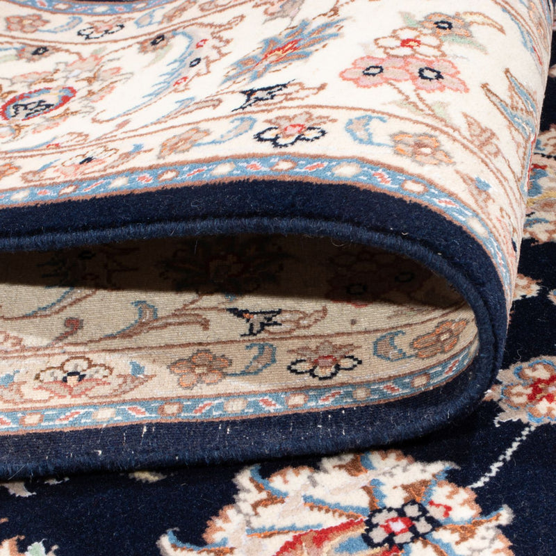 Tapis persan - Tabriz - Royal - 203 x 147 cm - bleu foncé