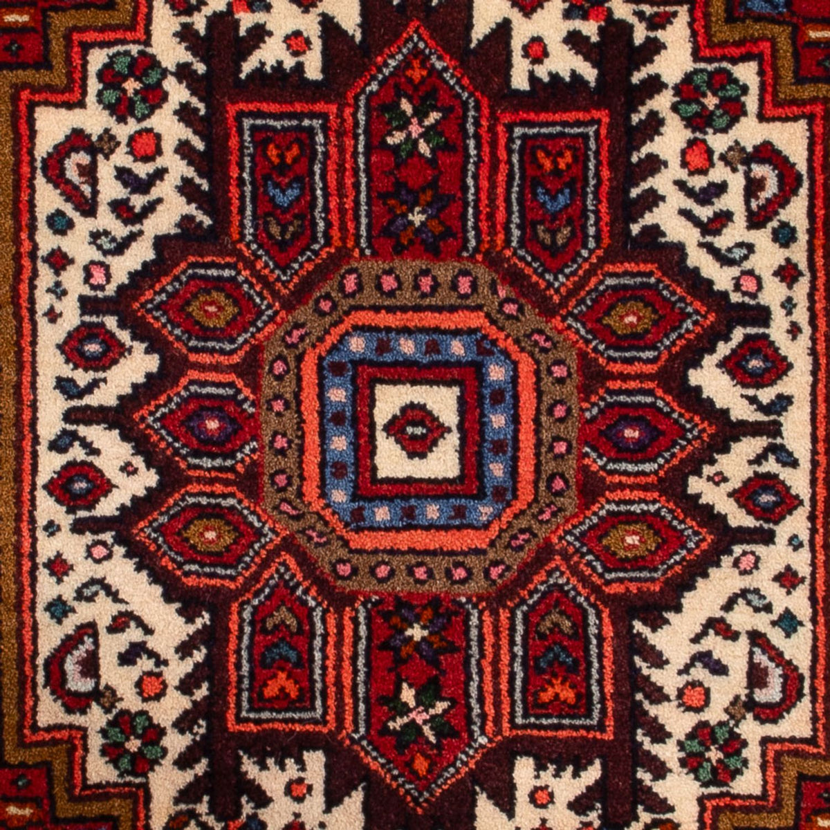 Tapis persan - Nomadic - 86 x 51 cm - rouge