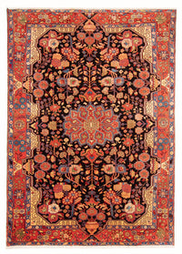 Tapis persan - Nomadic - 278 x 195 cm - bleu foncé