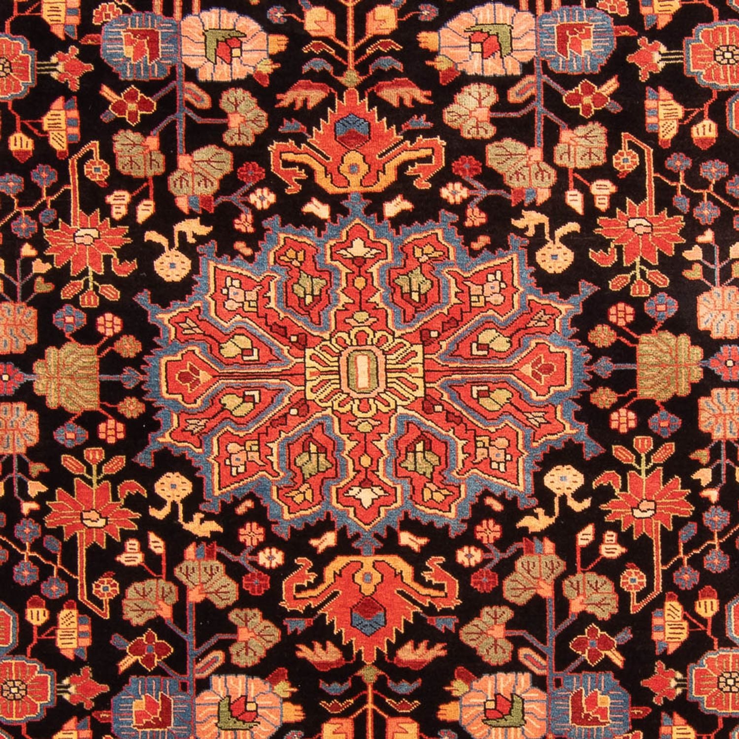 Tapis persan - Nomadic - 278 x 195 cm - bleu foncé