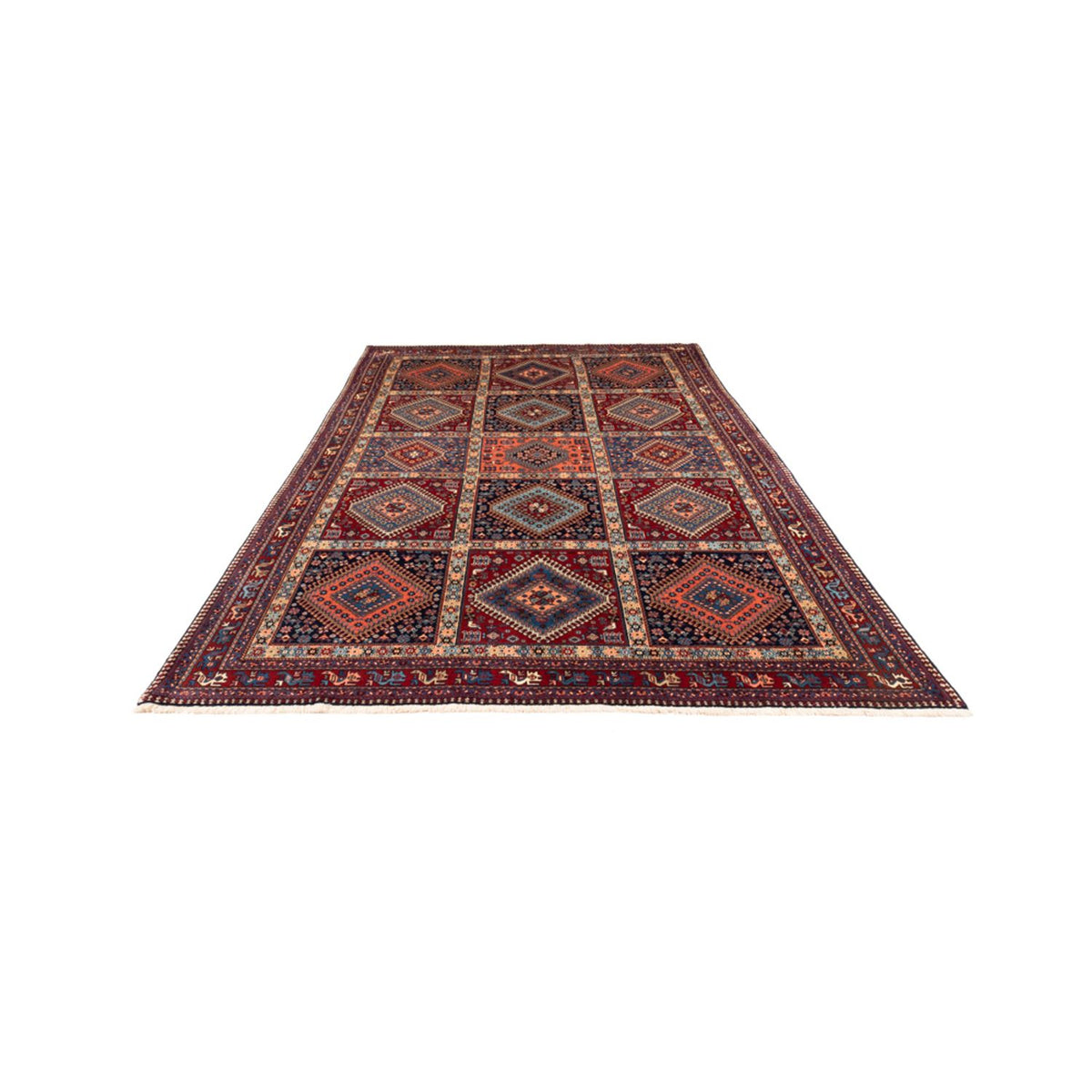 Tapis persan - Nomadic - 311 x 200 cm - rouge foncé