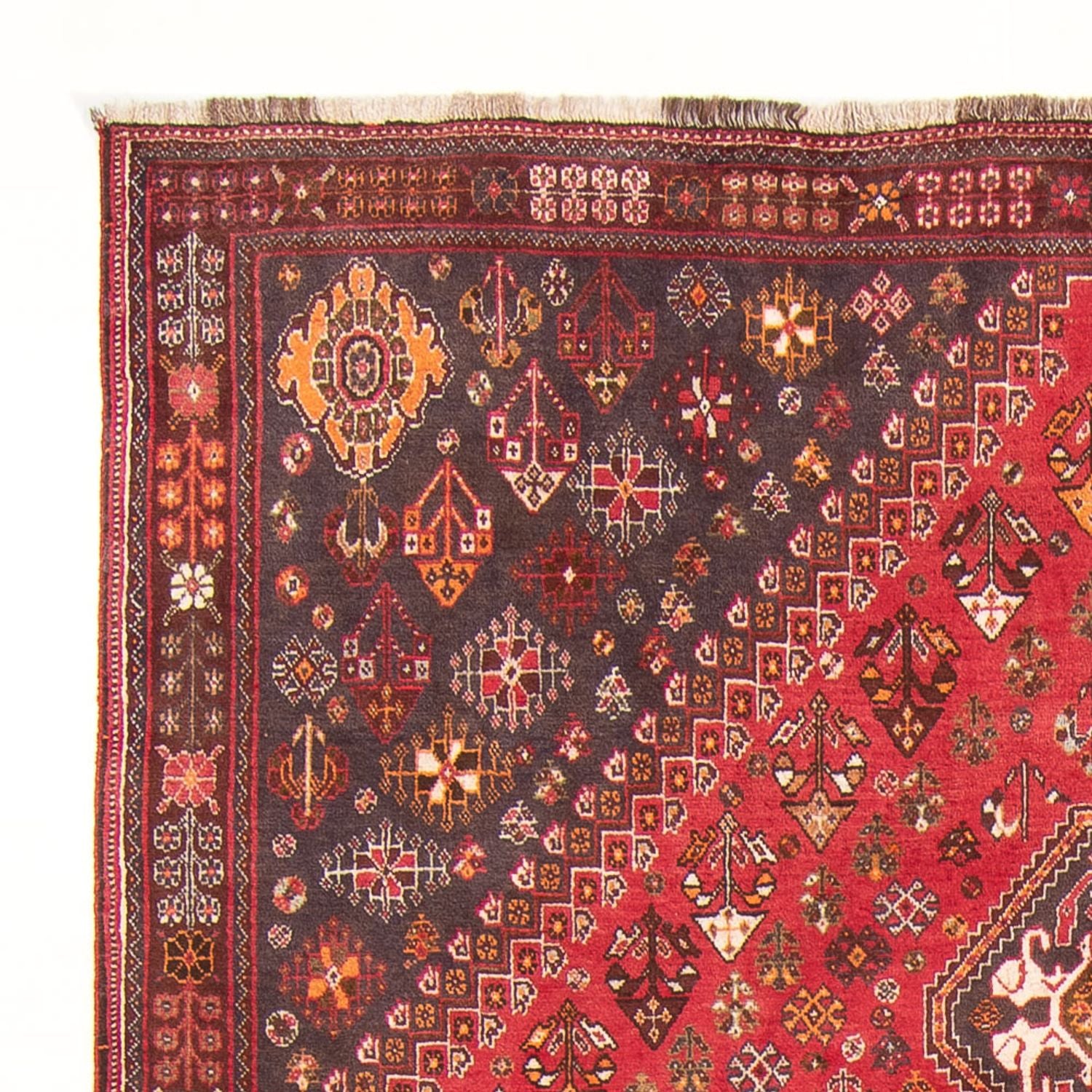 Tapis persan - Nomadic - 283 x 178 cm - rouge