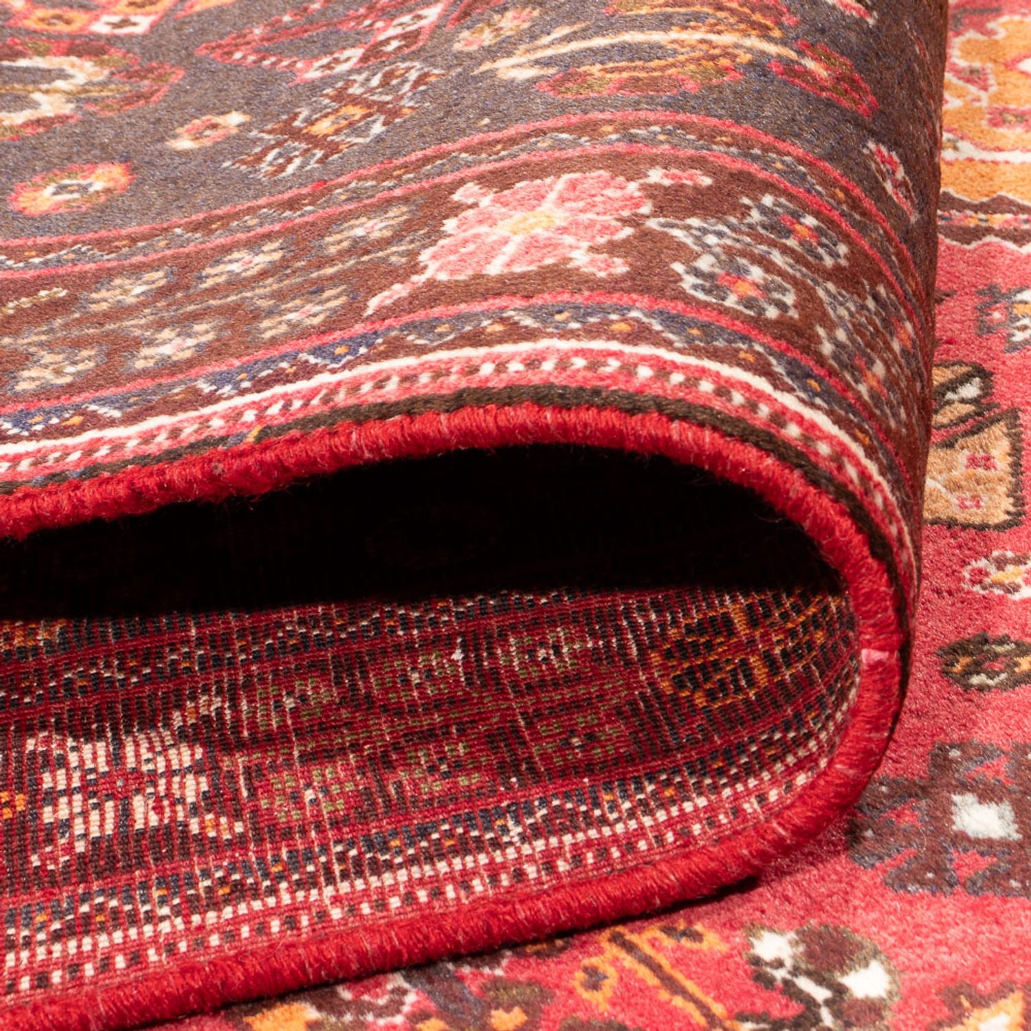 Tapis persan - Nomadic - 283 x 178 cm - rouge
