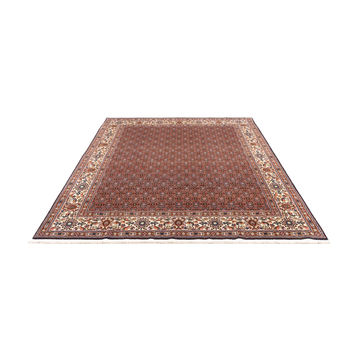 Tapis persan - Classique - 240 x 194 cm - rouge foncé