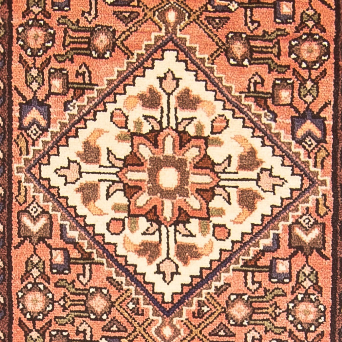 Tapis de couloir Tapis persan - Nomadic - 400 x 78 cm - rouge