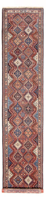 Tapis de couloir Tapis persan - Nomadic - 387 x 83 cm - rouge