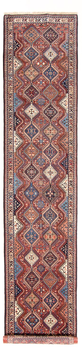 Tapis de couloir Tapis persan - Nomadic - 387 x 83 cm - rouge