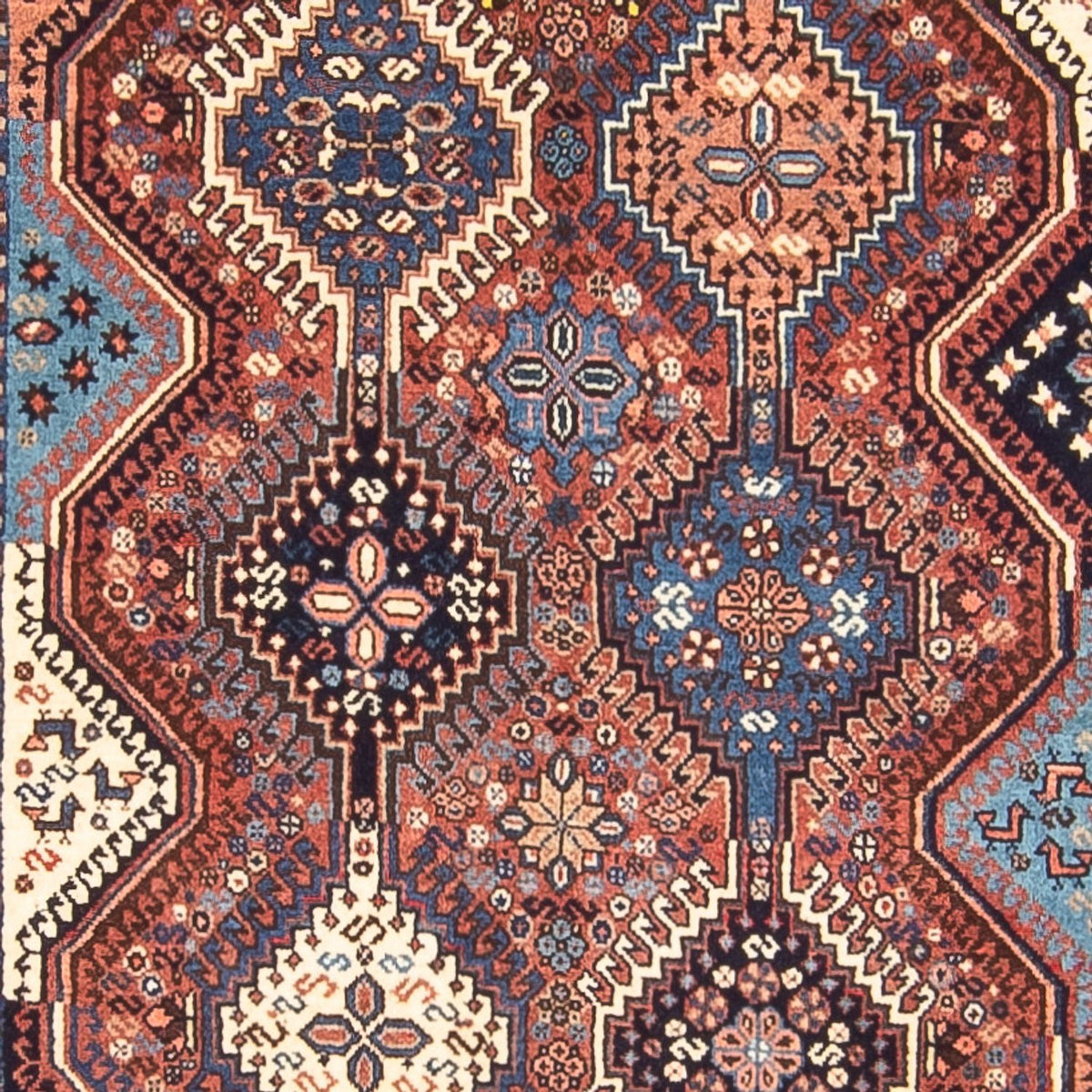 Tapis de couloir Tapis persan - Nomadic - 387 x 83 cm - rouge