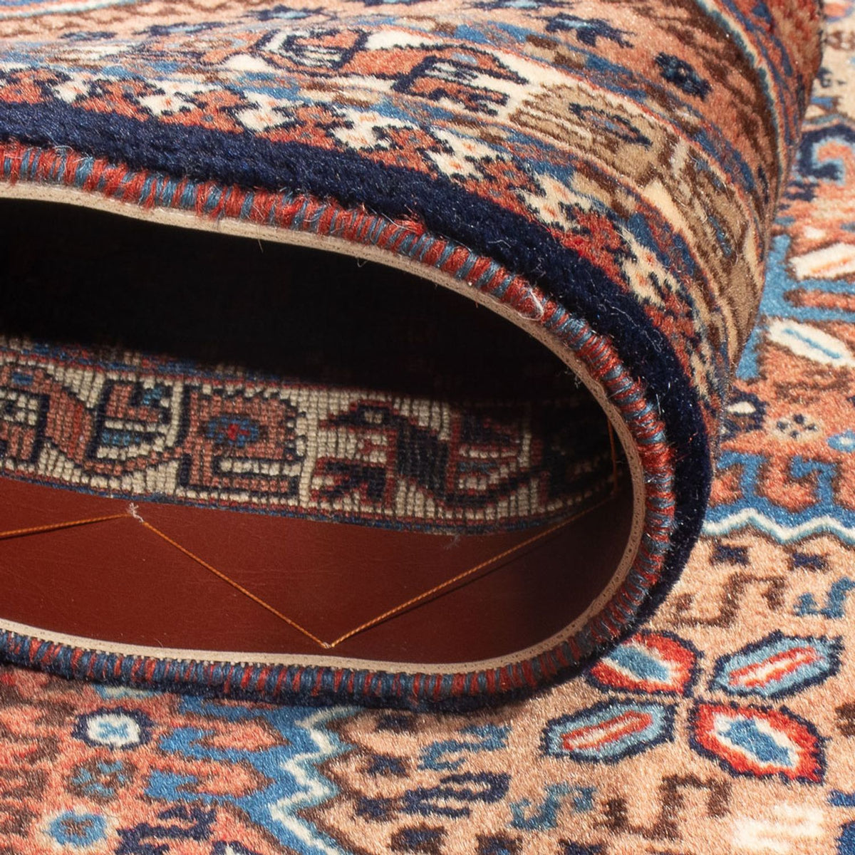 Tapis de couloir Tapis persan - Nomadic - 387 x 83 cm - rouge