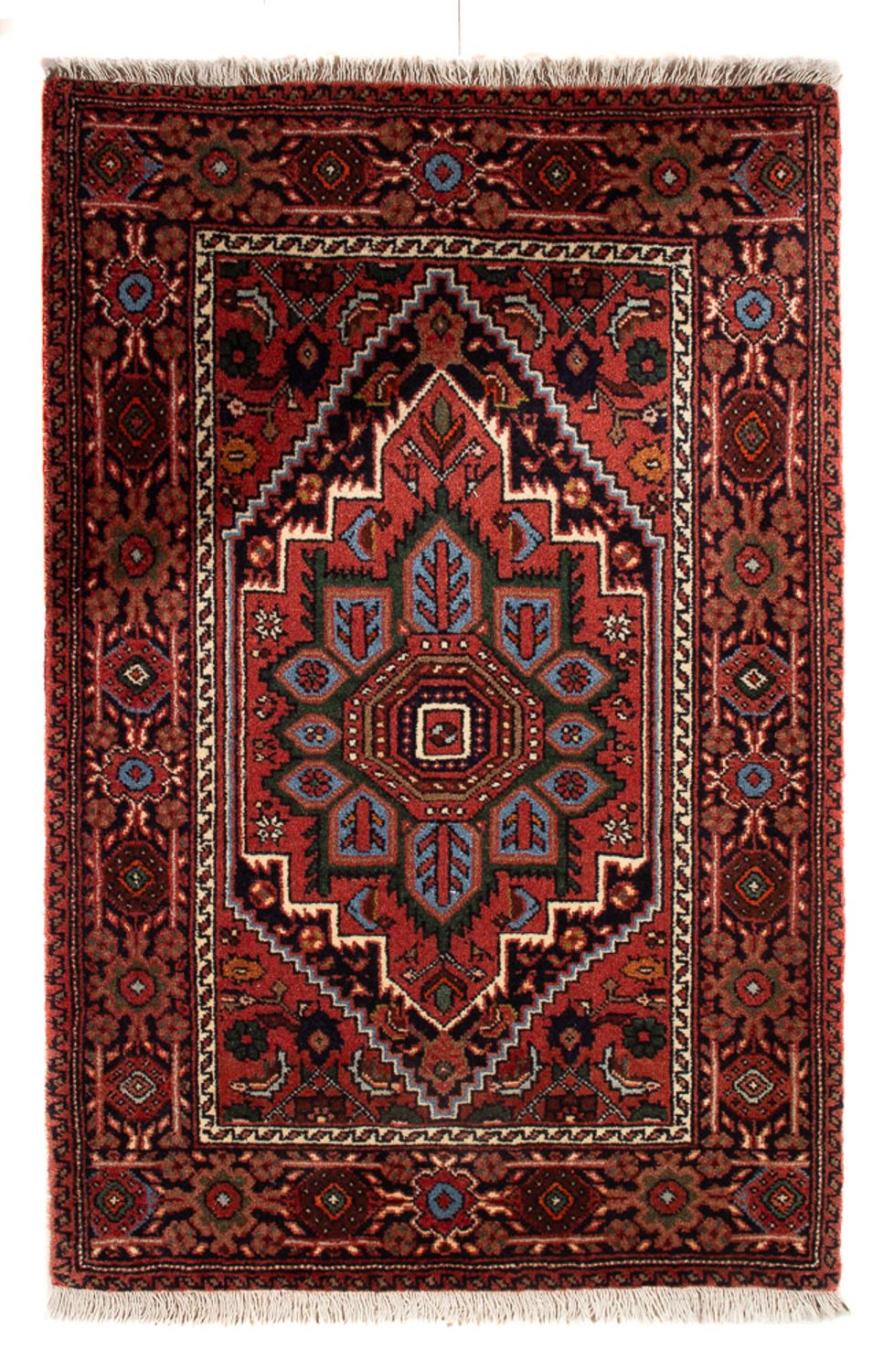 Tapis persan - Nomadic - 89 x 60 cm - rouge
