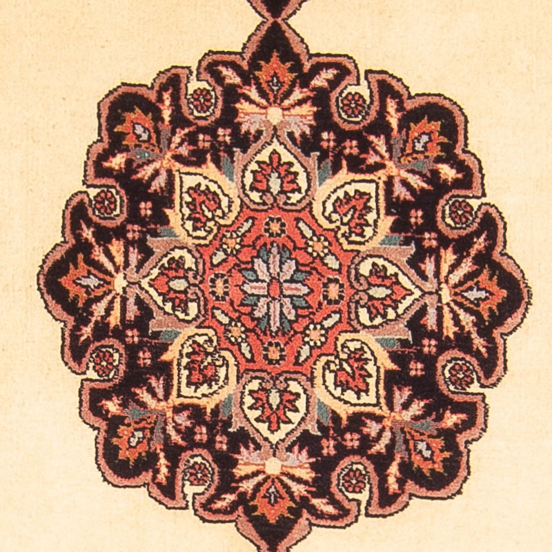Tapis de couloir Tapis persan - Bidjar - 390 x 90 cm - beige