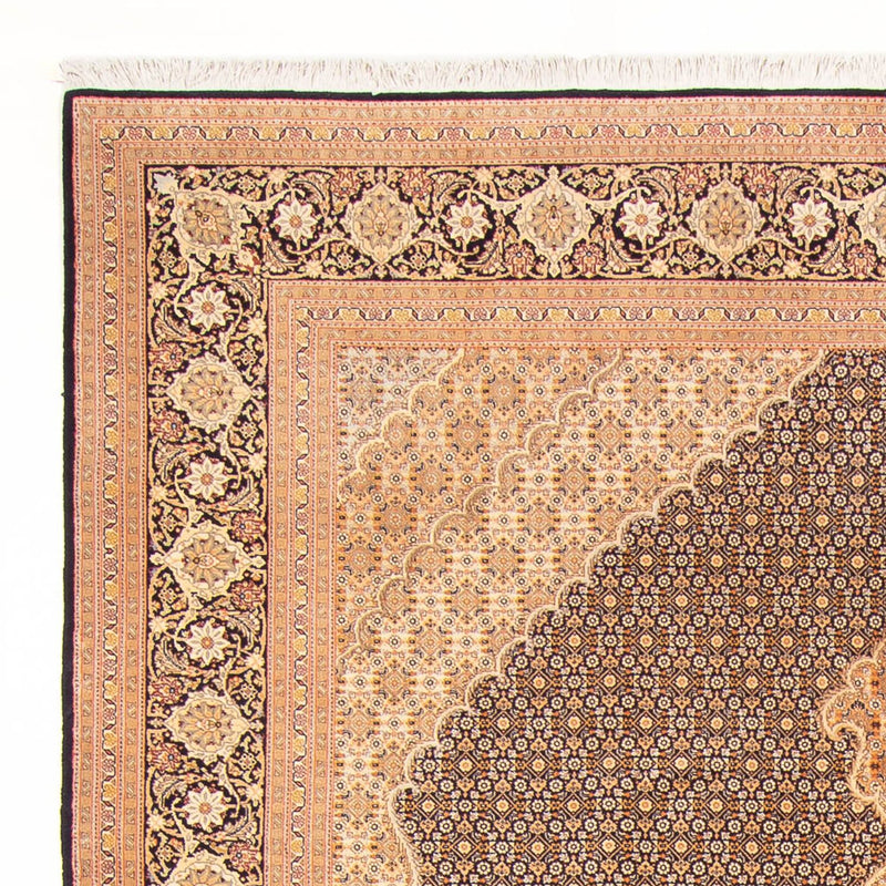 Tapis persan - Tabriz - Royal - 300 x 202 cm - bleu foncé