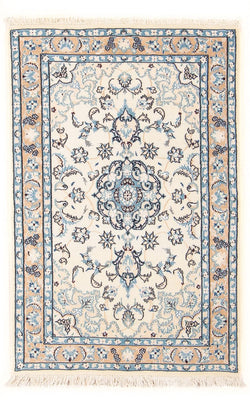 Tapis persan - Nain - Premium - 110 x 66 cm - crème