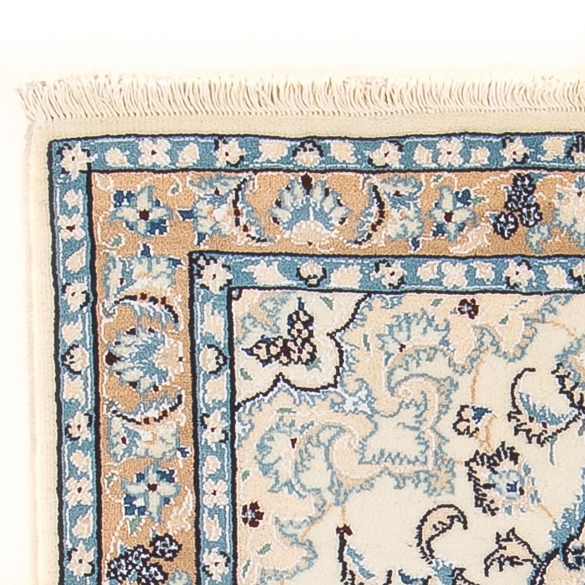 Tapis persan - Nain - Premium - 110 x 66 cm - crème