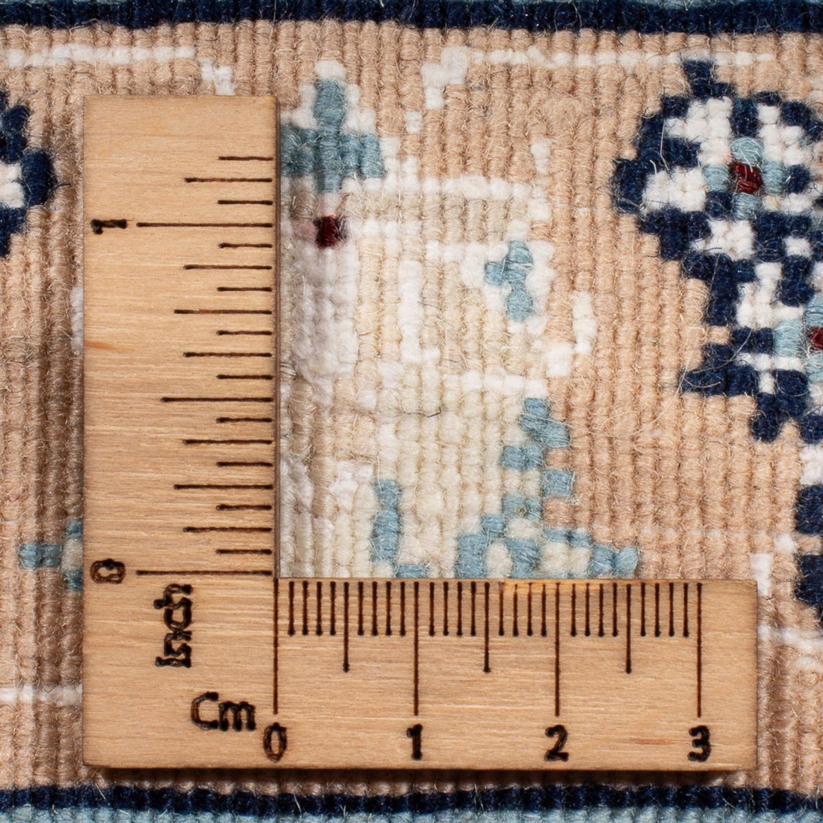 Tapis persan - Nain - Premium - 110 x 66 cm - crème