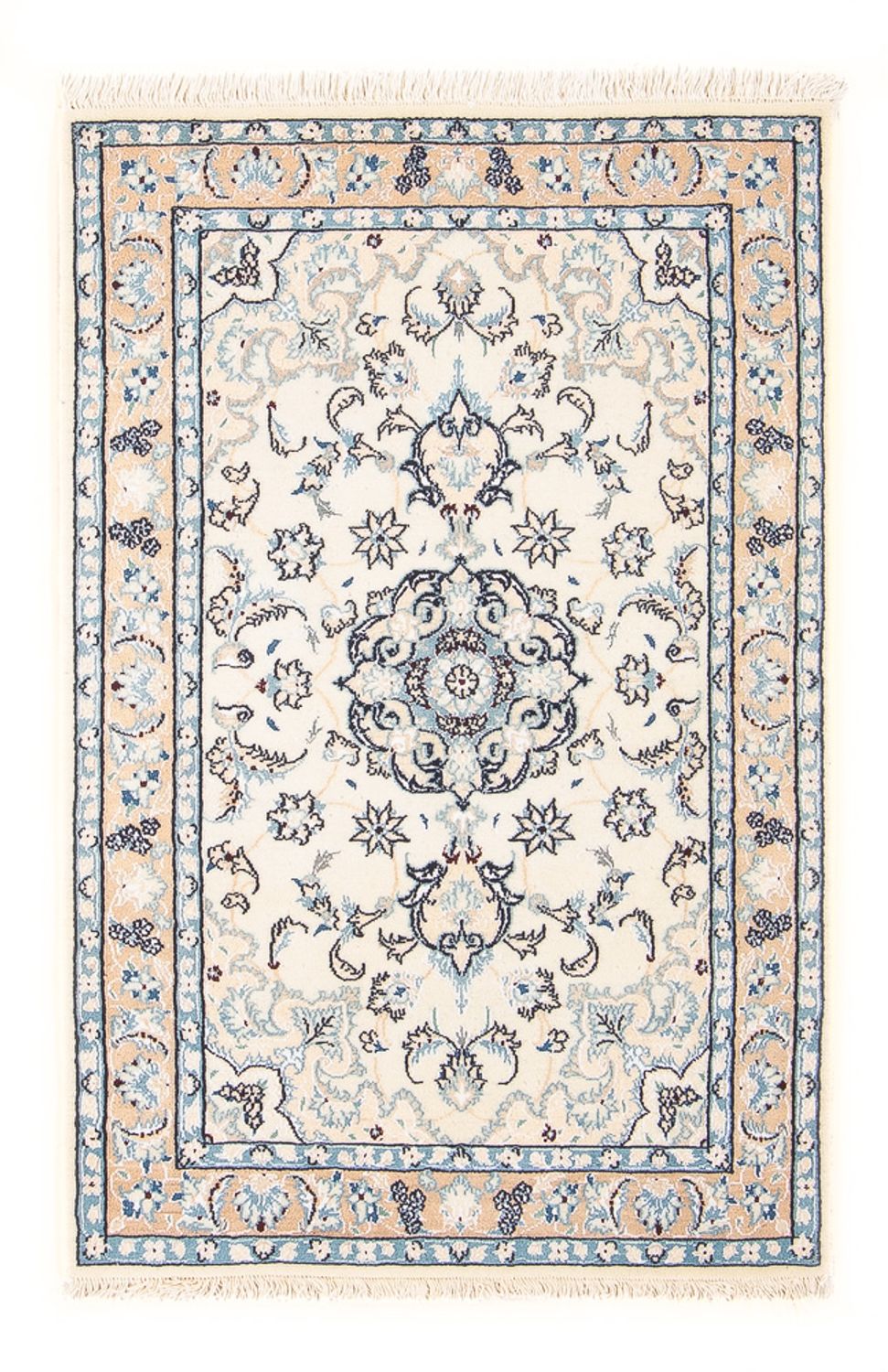 Tapis persan - Nain - Premium - 108 x 66 cm - crème