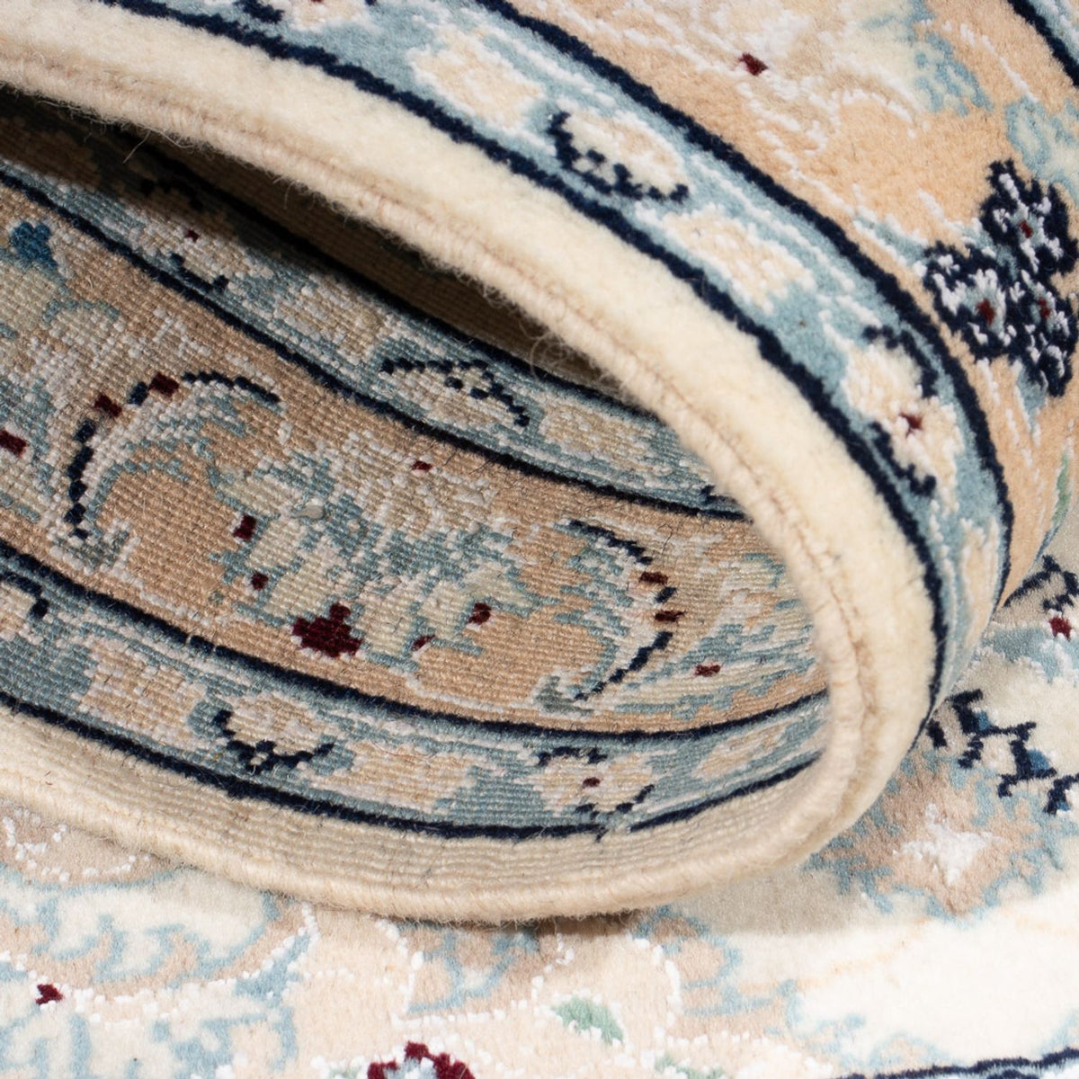 Tapis persan - Nain - Premium - 108 x 66 cm - crème