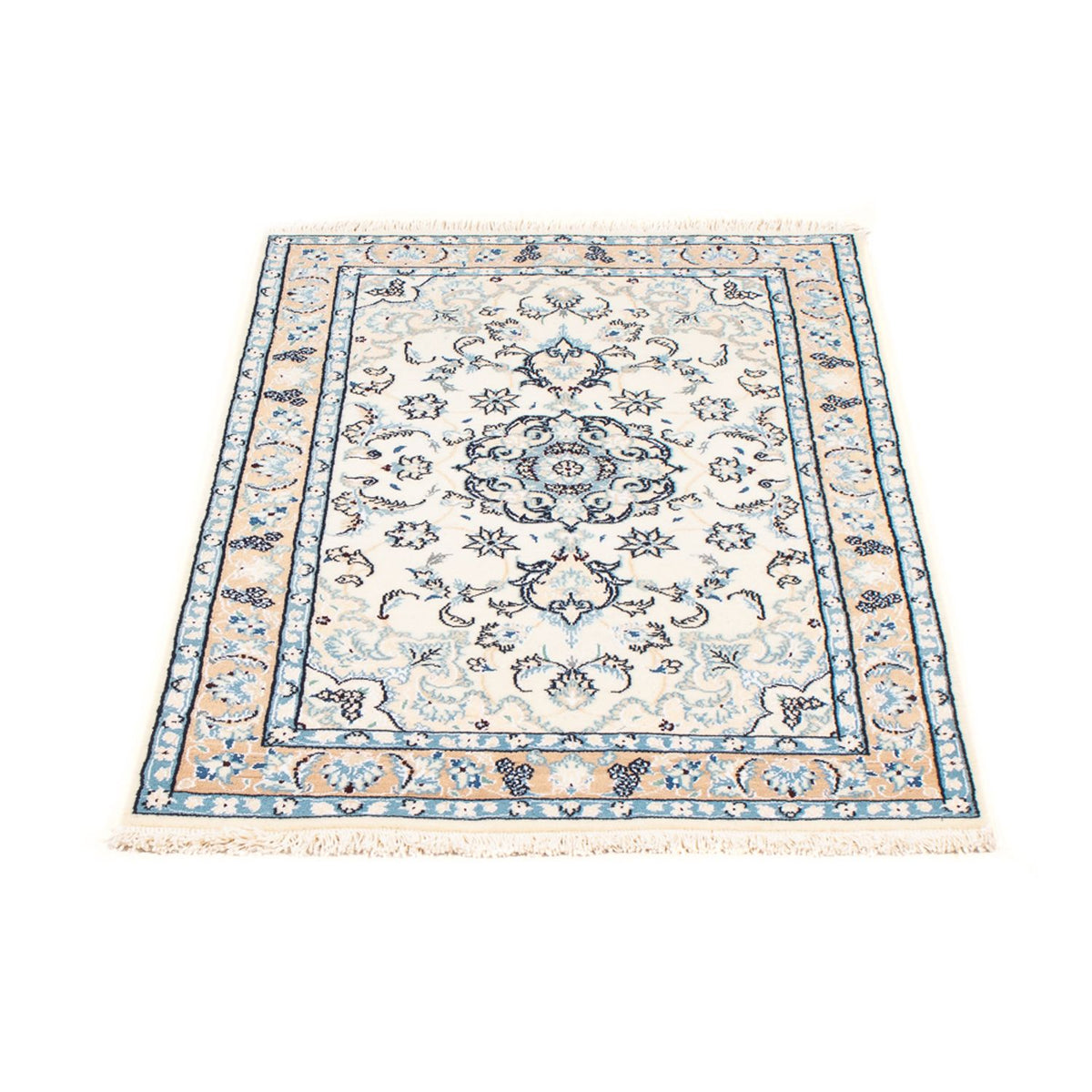 Tapis persan - Nain - Premium - 108 x 66 cm - crème