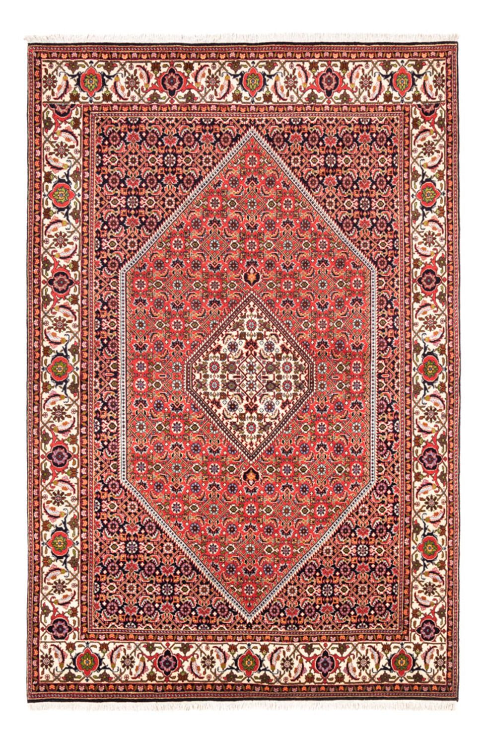 Tapis persan - Bidjar - 247 x 168 cm - rouge