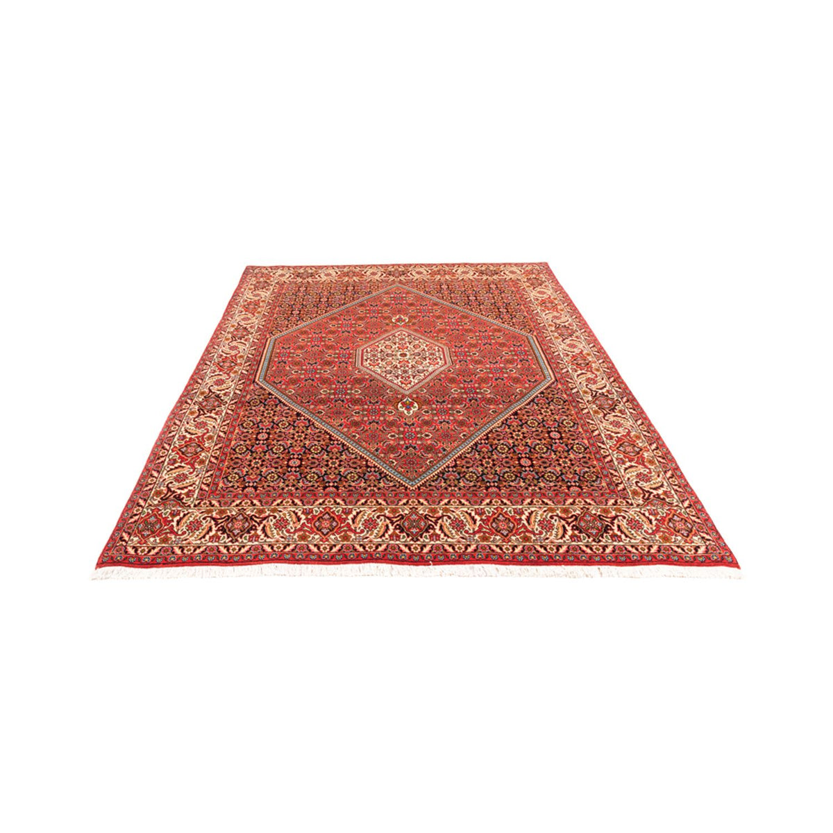 Tapis persan - Bidjar - 234 x 176 cm - rouge
