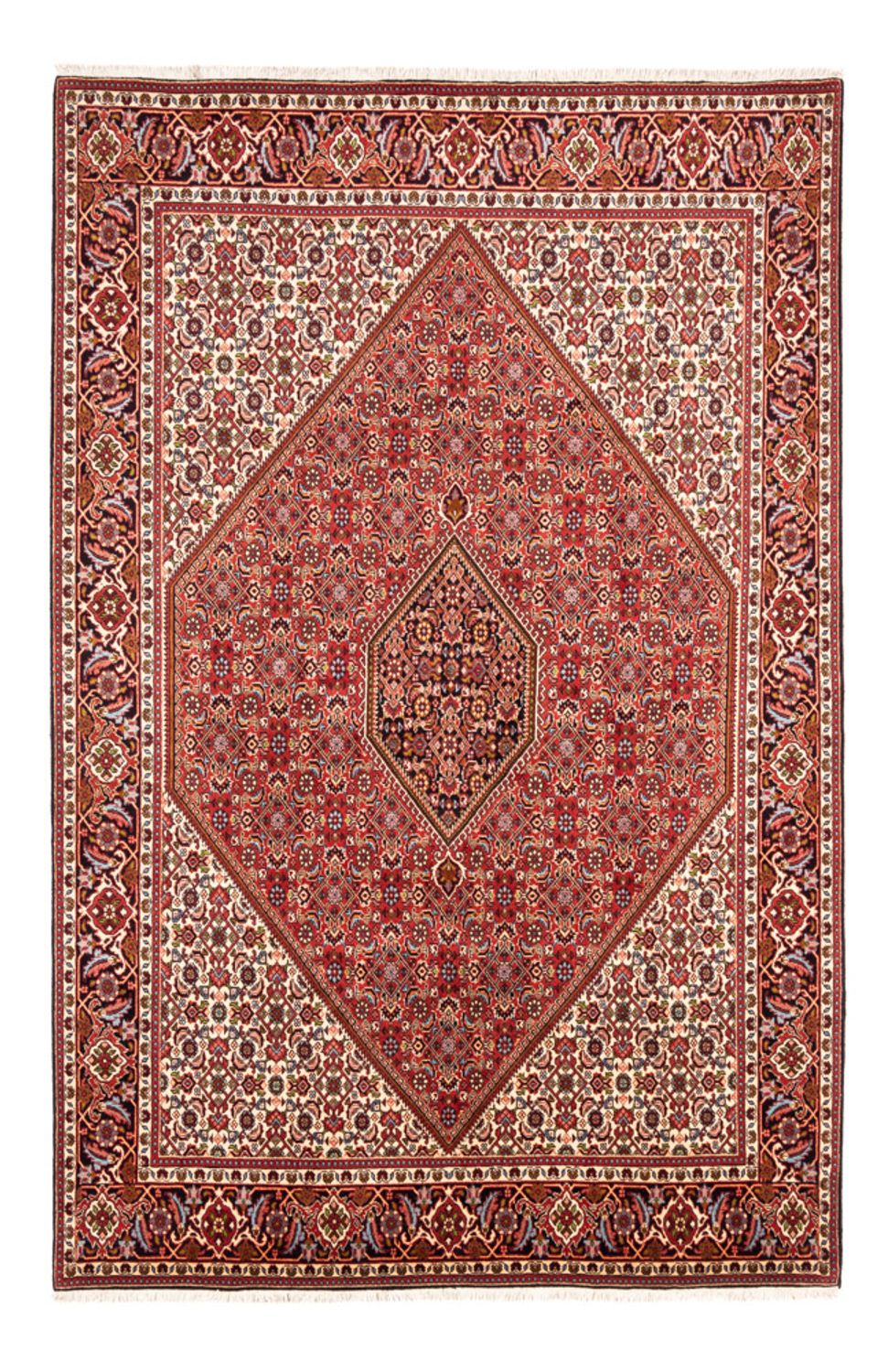 Tapis persan - Bidjar - 247 x 172 cm - rouge