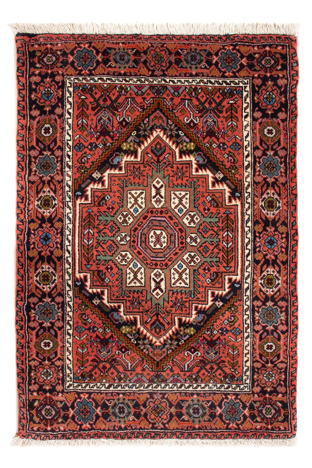 Tapis persan - Nomadic - 92 x 58 cm - rouge