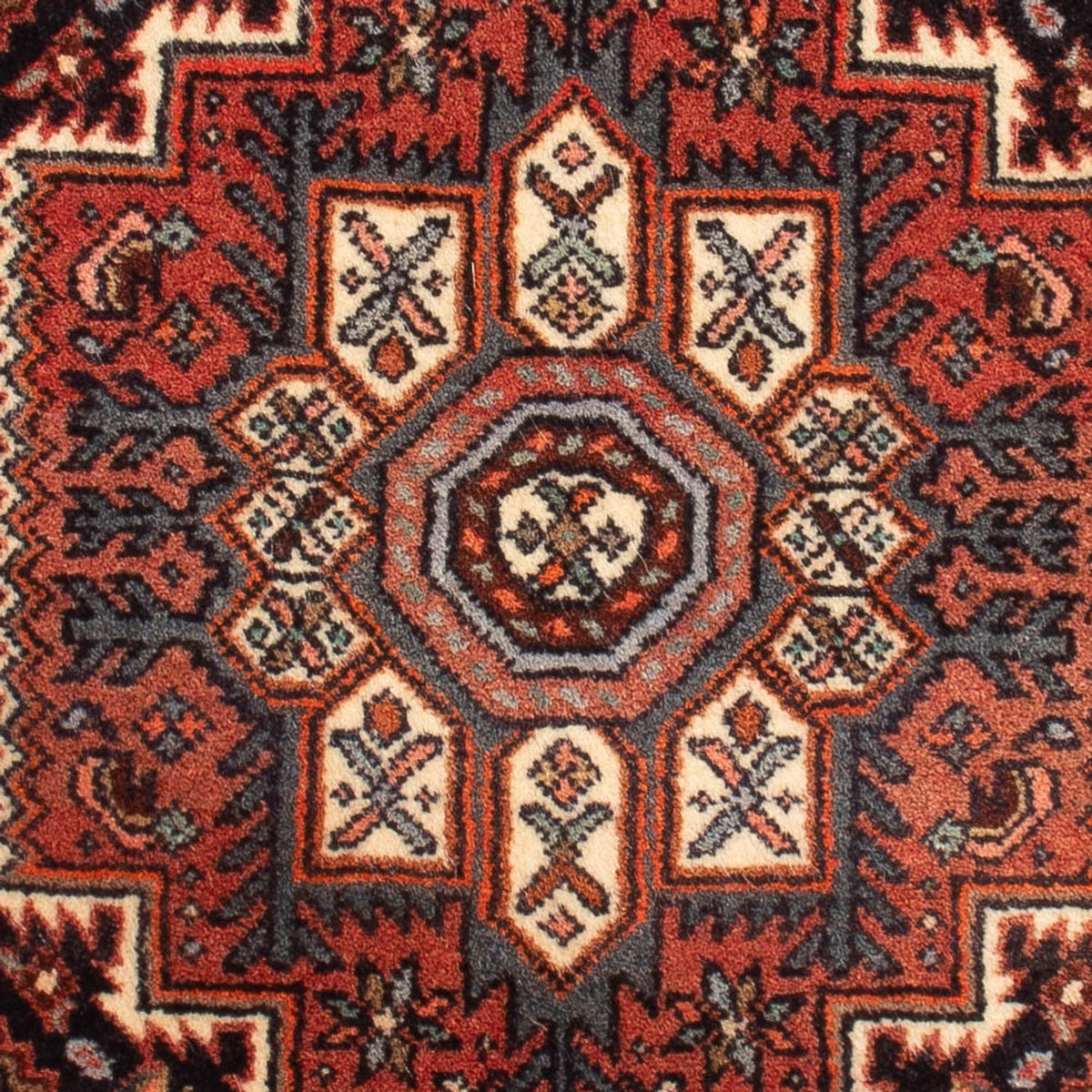 Tapis persan - Nomadic - 72 x 52 cm - rouge