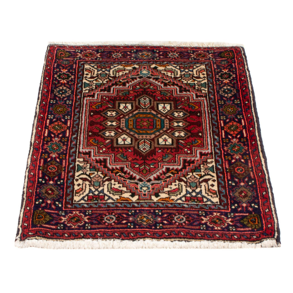 Tapis persan - Nomadic - 74 x 53 cm - rouge
