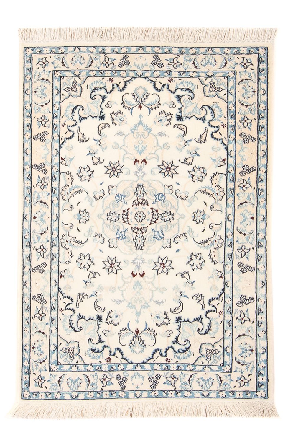 Tapis persan - Nain - Premium - 101 x 67 cm - crème