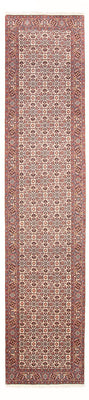 Tapis de couloir Tapis persan - Bidjar - 398 x 85 cm - beige