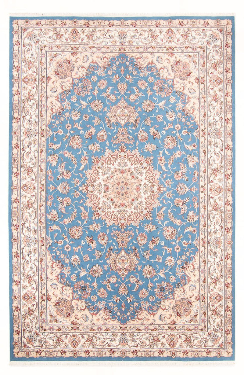Tapis persan - Tabriz - Royal - 298 x 197 cm - bleu clair