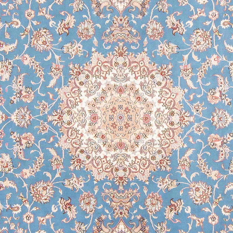 Tapis persan - Tabriz - Royal - 298 x 197 cm - bleu clair