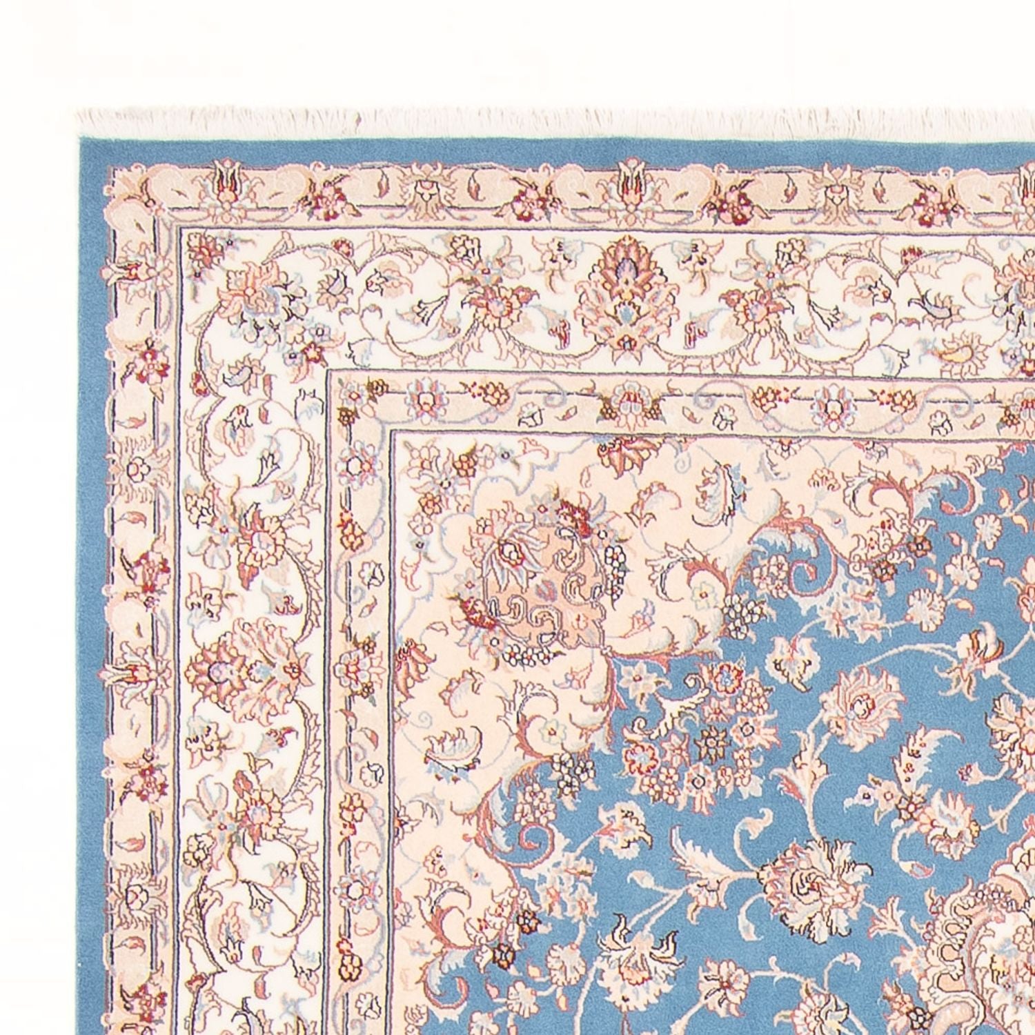 Tapis persan - Tabriz - Royal - 298 x 197 cm - bleu clair