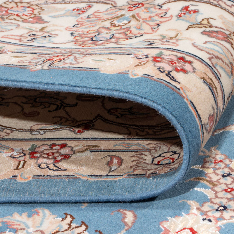 Tapis persan - Tabriz - Royal - 298 x 197 cm - bleu clair
