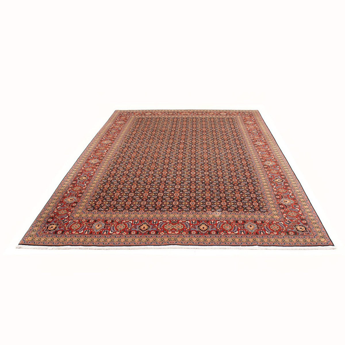 Tapis persan - Tabriz - Royal - 307 x 204 cm - bleu foncé