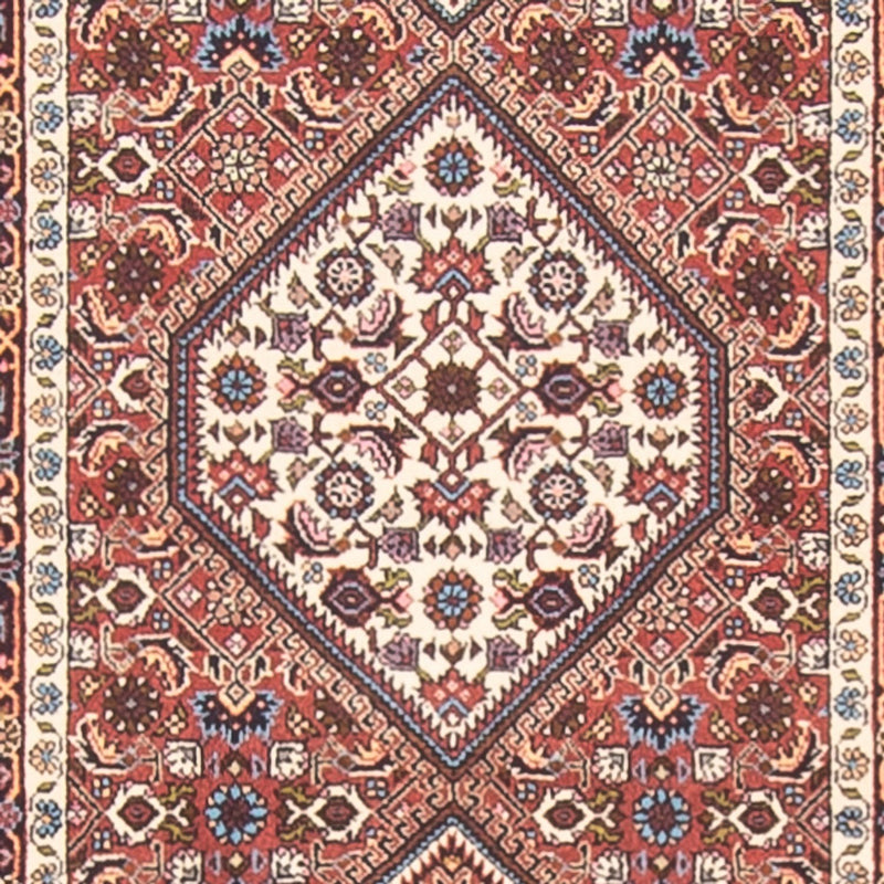 Tapis de couloir Tapis persan - Bidjar - 395 x 84 cm - rouge