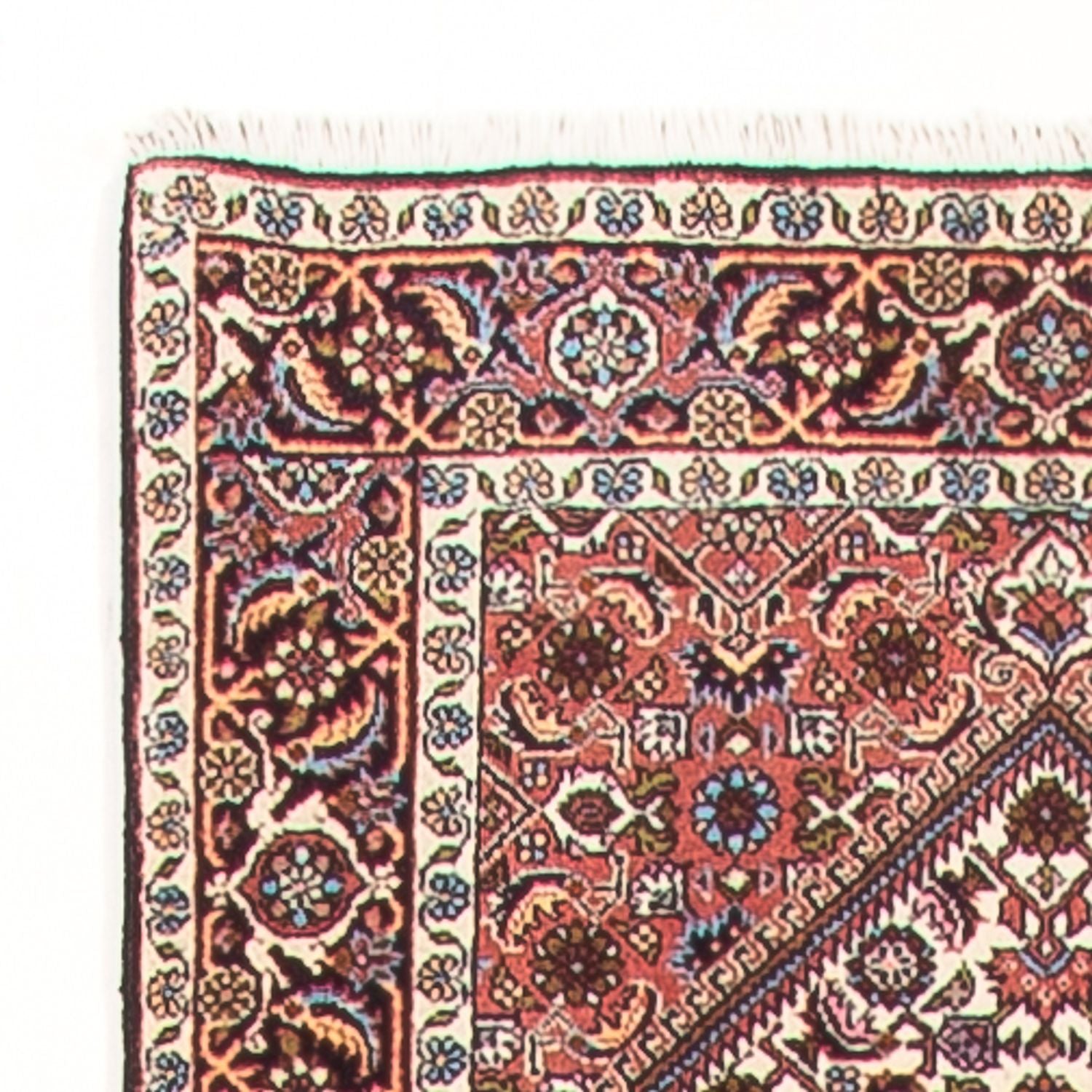 Tapis de couloir Tapis persan - Bidjar - 395 x 84 cm - rouge